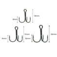 thumbnail image 3 of LJNYFDC Hameçons Tranchants 20 Pcs Hameçons Triples de Pêche Résistants à l'Usure Forte Pénétration Eau Douce Eau Salée Hameçons de Rechange pour Pêche, 3 of 5