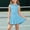 Blue, variant on Girls Athletic Outfit Sets V Neck Sleeveless Tank Tops and Skirts Quick Dry Kids Summer Tennis Activewear 2 Piece Pink Size 10-12