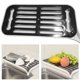 thumbnail image 5 of Bandeja de drenaje de plástico de 2 capas Rectangular de lavado Rejilla Fregadero Sartén de secado Encimera Organizador de cocina Noticed HA001712-00, 5 of 6