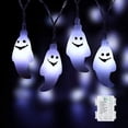 thumbnail image 1 of HLONK 20 LED Halloween String Lights  Battery Operated Ghost String Lights   Indoor Halloween Lights for Outdoor Party Porch Fireplace Halloween Decorations, 1 of 7