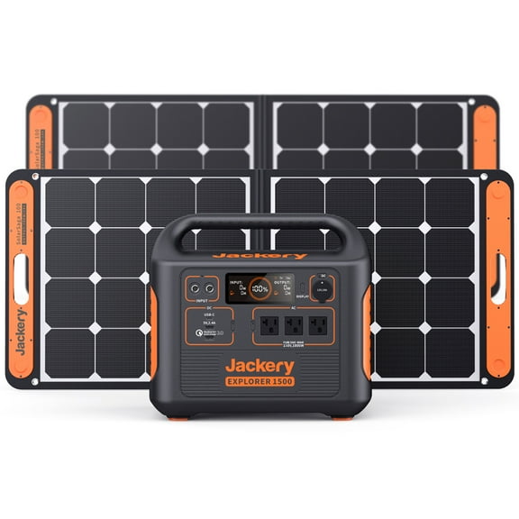 Jackery Solar Generator 1500 (includes (1) Explorer 1500   (2) SolarSaga 100W)