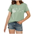 thumbnail image 1 of iTNHFP T-Shirt pour Femmes Coton T-Shirt Femmes Grande Taille T-Shirts Imprimés Col Rond Décontracté Manches Courtes T-Shirt, 1 of 4