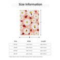 thumbnail image 4 of Throw Blanket for Couch Sofa and Bed, Daisy and Ladybug Super Soft Plush Throw Blanket, Fuzzy Cuteness Comfy Warm Washable Flannel Blanket & Throws for All Season 50"x40", 4 of 5