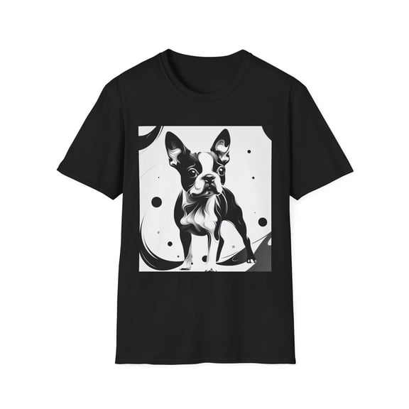 Boston Terrier Unisex Softstyle T-Shirt, Boston Terrier, cute dog shirt