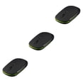 thumbnail image 1 of Wisewang 2 .4GHz Wireless Mouse Smooth Hand Feeling Slim USB Receiver Changeable 1600DPI Optical Gaming Mouse Black 3Set, 1 of 6