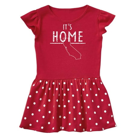 

Inktastic It s Home- State of California Gift Toddler Girl Dress