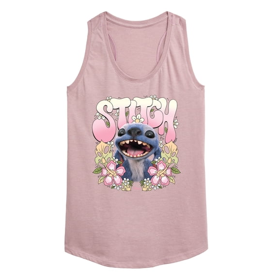 Lilo & Stitch - Stitch Floral Frame - Women's Racerback Graphic Tank