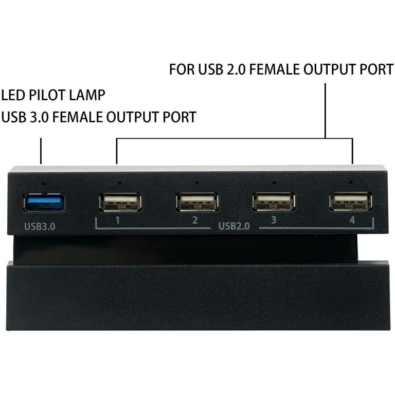 Bealuffe USB Hub for PS4 USB Extender Expander Extra USB Ports for PS4 USB  Splitter USB Extension (Only for PS4 Edition, Not for PS4 Slim or Pro)
