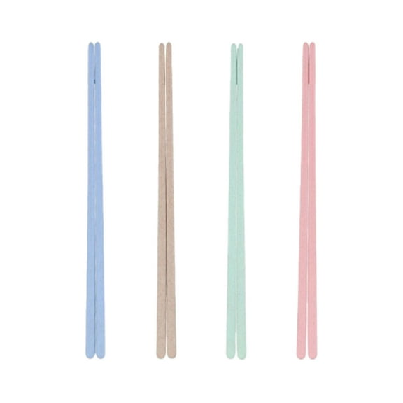Nmdmisc 4Pairs 9" Colorful Wheat Straw Chopsticks,Dishwasher Safe Chopstick,Reusable Non-slip Chop Sticks