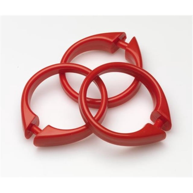 Carnation Home Fashions USCRD-14 Crochets de Rideau de Douche en Plastique Rouge, Ensemble de 12