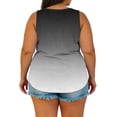 thumbnail image 4 of StSilkitty Plus Size Tank Tops for Womens Gradient Color Loose V Neck Blouses Summer Beach Lightweight Soft Shirts, 4 of 7