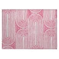 thumbnail image 2 of Addison Rugs Chantille Indoor/Outdoor Contemporary Art Deco Blush Washable Rectangle Rug, 1'8" x 2'6", 2 of 6