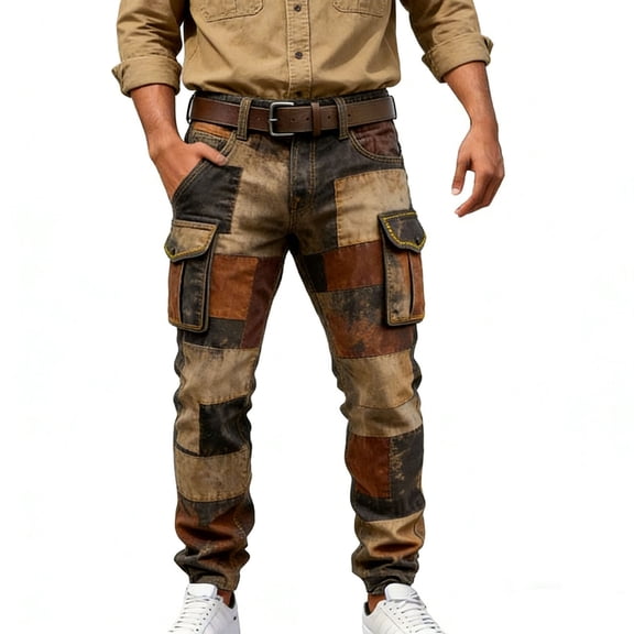 CCT Men's Cargo Pants Cargo Pants Work Trousers With Multiple Pockets Durable Outdoor Hiking Adventure Utility Pants For Casual Streetwear