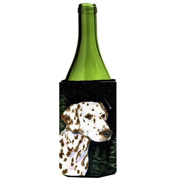 Starry Night Dalmatian Wine bottle sleeve Hugger - 24 oz.