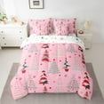 thumbnail image 2 of Homewish Kawaii Xmas Tree Twin Bedding Sets 7-Piece for Female Men Adults,Merry Christmas Bedding Comforter Set Microfiber,Happy New Year Breathable Sheet Sets,Microfiber Bedroom Decor,Reversible, 2 of 8