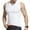 White, variant on Sleeveless Round Neck Vest Fit Fitness Tank Undershirt