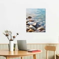 thumbnail image 3 of Acheng  Wall Art for Living Room Large Size Pebble Stones Canvas Prints Wall Art Modern Artwork for Walls Sea Pictures Large Wall Decor Wall Art Stretched and Framed Ready to Hang, 16x20 in, 3 of 5