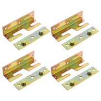 Raindrops 4Pcs Sleek Bed Rail Support Brackets for Wood Beds with Enhanced Durability