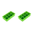 thumbnail image 4 of Molde de silicona para cubitos de hielo Bearachild de 8 rejillas color Rojo y Verde, 4 of 6