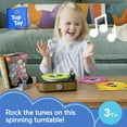 thumbnail image 2 of Fisher-Price Rockin&rsquo; Record Player Musical Toy with Turntable & 5 Records for Toddler Pretend Play, 2 of 5