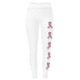 Lroxiy Breast Cancer Awareness Ribbon Print Leggings