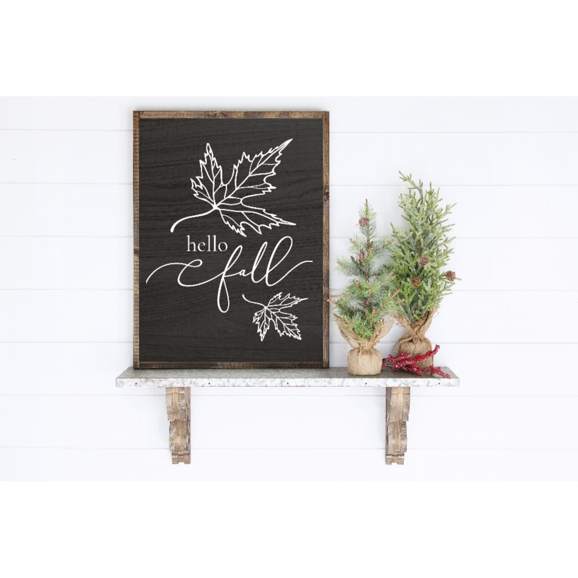 Hello Fall Wood Wall Decor