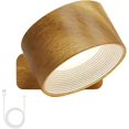 thumbnail image 1 of yusuiyi Lumières de Suède Lampes Murales Rechargeables Télécommande Dimmable Rotation Magnétique 360°, 1 of 10