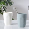 thumbnail image 1 of Langgg 400ml Simple Design Bathroom Rinsing Wash Tooth Mug Plastic Tumbler Toothbrush Holder Cup Water Bottle, 1 of 9