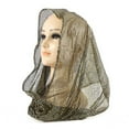 thumbnail image 3 of ManxiVoo Crinkled Sequin Long Scarf Versatile Head Wrap And Shawl With Silver Threads For Ladies Daily Accessory Or Evening Wear Coffee, 3 of 4