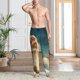 thumbnail image 2 of Balery Starry Sky Cloud Cute Rabbit Pantalones de pijama para hombre, pijama ultraligero, pantalón de descanso-Large, 2 of 6