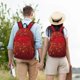 thumbnail image 4 of Disketp Merry Christmas print Canvas Backpack Lightweight Travel Daypack Student Rucksack Laptop Backpack-, 4 of 5