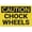 Warning Sign 3, variant on Caution Chock Wheel Sign 8"x12", Wall Decor for Home Kitchen Farm Garden Garage, Indoor Outdoor Use for Home Business Parking Lot