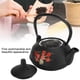thumbnail image 4 of Juego de té, tetera de hierro de 0,3 l, para regalo de Navidad, hotel, hogar, regalo de cumpleaos Unbranded 1214200022311, 4 of 8