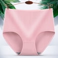 thumbnail image 4 of YWDJ Womens Period Underwear High Waist Cotton Lightweight No Show Underwear Panties Brief Panties For High Waisted Underwear Comfy Underwear For Underware Pink XL, 4 of 4