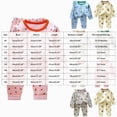 thumbnail image 3 of CAUYDY Toddler Girls Sleepwear Baby Boys Pajamas Long Sleeve Top and Pants 2Pcs Set Cute Little Kid Outfits Fall Winter Sizes 4-5 Years,Red, 3 of 6
