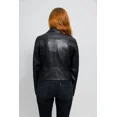 thumbnail image 4 of Whet Blu DEMI Vegan Leather Fashion Notch Collar Zip-Up Stylish Design Lightweight Outerwear Jacket Black 2XL, 4 of 5