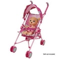 thumbnail image 5 of Baby Alive Doll Stroller Pink & Rainbow for Dolls up to 24" Foldable Ages 3-11, 5 of 5