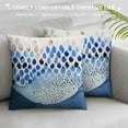 thumbnail image 3 of JEUXUS Blue Boho Pillow Covers Mid Century Modern Decorative Aesthetic Colorful Throw Pillow Cushion Covers Abstract Geometric Minimalist Pillow Covers for Sofa Bed Indoor Home Decor, 3 of 5