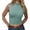 Green, variant on Women Sleeveless Mock Turtleneck Tank Tops Slim Crop Top Shirts