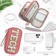 thumbnail image 4 of Bolsa organizadora electrónica COSHAYSOO Cord Charger Rosa, 4 of 6