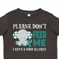 thumbnail image 4 of Inktastic Please Dont Feed Me I Have a Food Allergy with Elephant and Ribbon Boys or Girls Toddler T-Shirt, 4 of 5