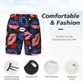 thumbnail image 3 of Yiaed American With Lips Print Mens Swim Trunks Bathing Suit Compression Liner Beach Swim Shorts Swimwear Quick Dry Zipper Pocket No-Chafing Board Short-X-Large, 3 of 6
