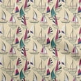 thumbnail image 1 of oneOone Georgette Viscose Beige Fabric Yacht Sewing Craft Projects Fabric Prints By Yard 42 Inch Wide, 1 of 1
