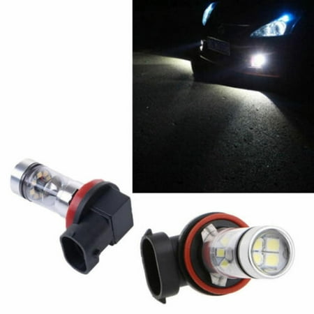 2x H8/h11 Led Fog Light Bulbs Car Daytime Running Lights White Lamps ...