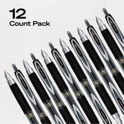 uniball™ 207 Retractable Gel Pens, Micro Point, 0.5mm, Black Ink, 12 Count
