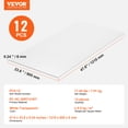 thumbnail image 6 of VEVOR 12 Pack Polycarbonate Greenhouse Panels, 2' X 4' X 0.24'' Roof Panels Sheets, Waterproof UV Protected Corrugated Plastic Roofing, Impact Resistance Clear Roofing Sheets for Greenhouse/Garden, 6 of 9