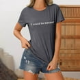 thumbnail image 2 of Endives Women's I Could Be Meaner Casual Cotton Short Sleeved Top, 2 of 4