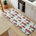 thumbnail image 5 of Red Christmas Farm and Truck Pattern Kitchen Rug Mat,Kitchen Runner Rugs Non Skid Washable,Decorative Kitchen Floor Mats for Kitchen,Sink,Laundry,17"x47.2", 5 of 7
