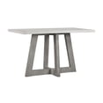 thumbnail image 4 of Carolina Rectangular Concrete Top Bar Table with Brushed Acacia Base in Grey, 4 of 5