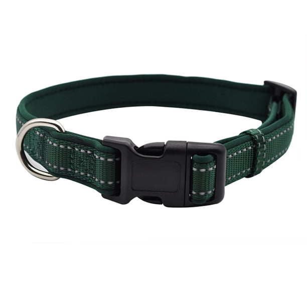 Collar para perro leñador reflectante de 1 pulgada de gran tamaño FloreceBien